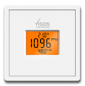 Vision Monitor Display Orange