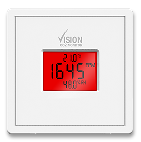 Vision Monitor Display Red